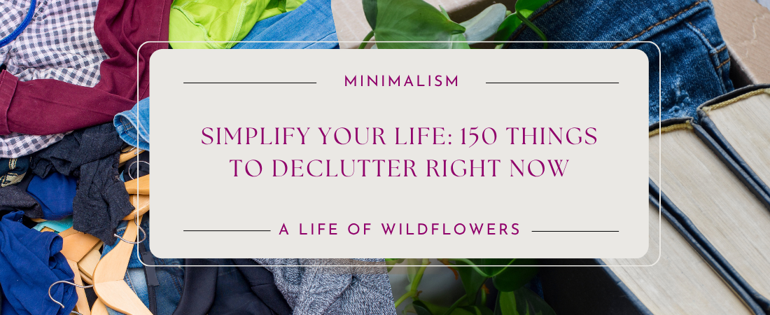 Simplify Your Life: 150 Things to Declutter Right Now